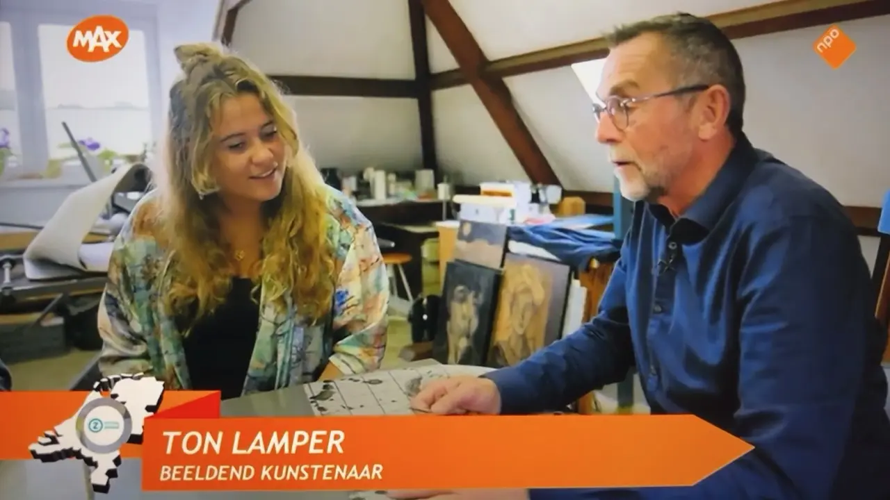 Ton Lamper bij het TV programma Expeditie Nederland op NPO 2